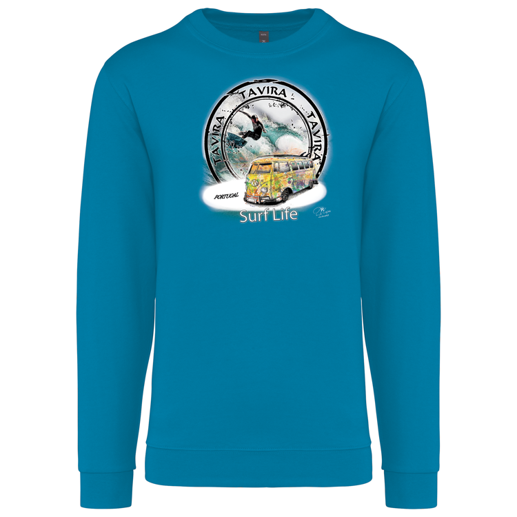 Sweatshirt Kariban sem Capuz Surf Life Tavira