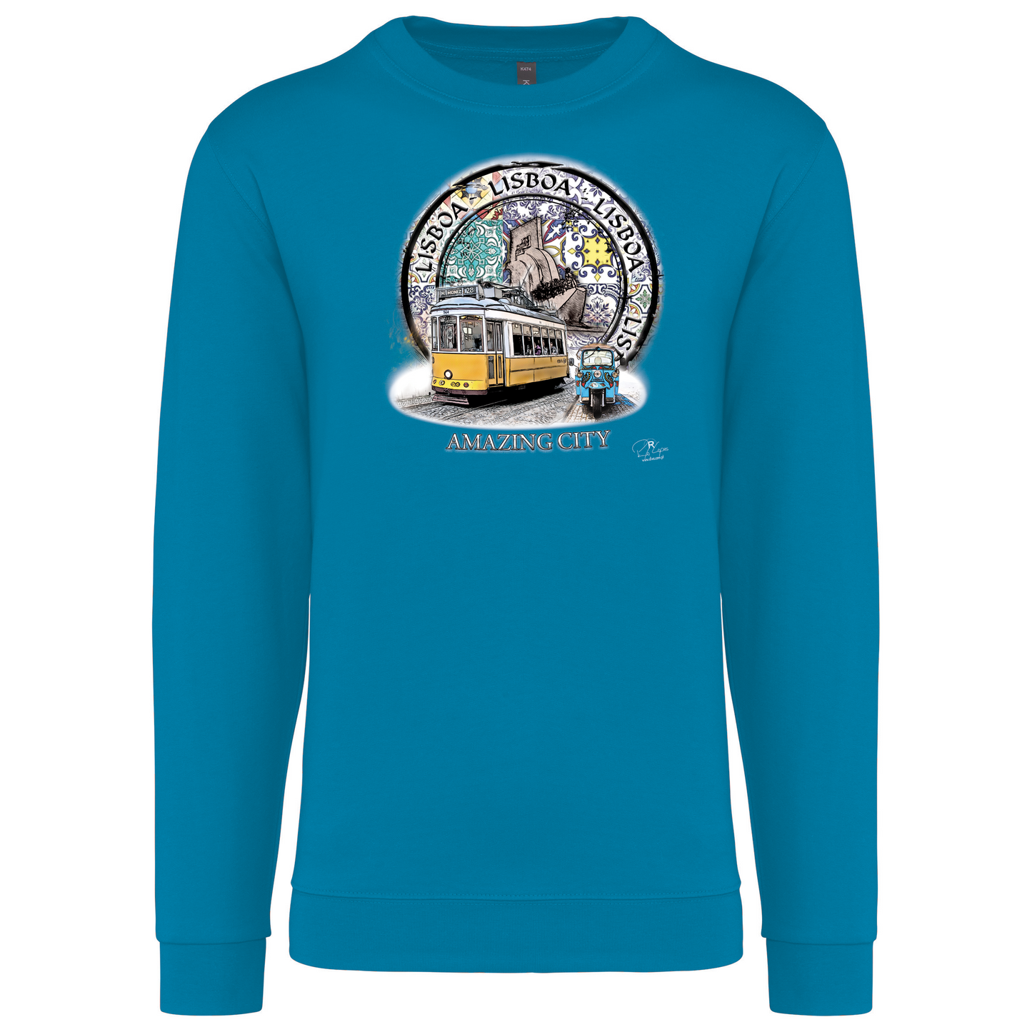 Sweatshirt Kariban sem Capuz Amazing City Lisboa