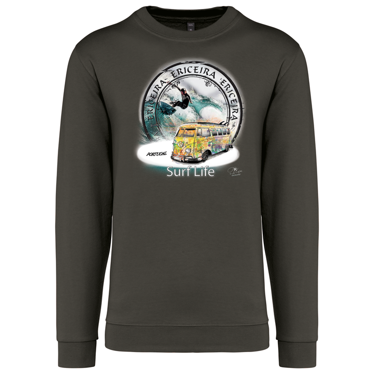 Sweatshirt Kariban sem Capuz Surf Life Ericeira