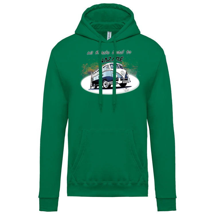 Sweatshirt Kariban com Capuz All Roads Lead to Nazaré