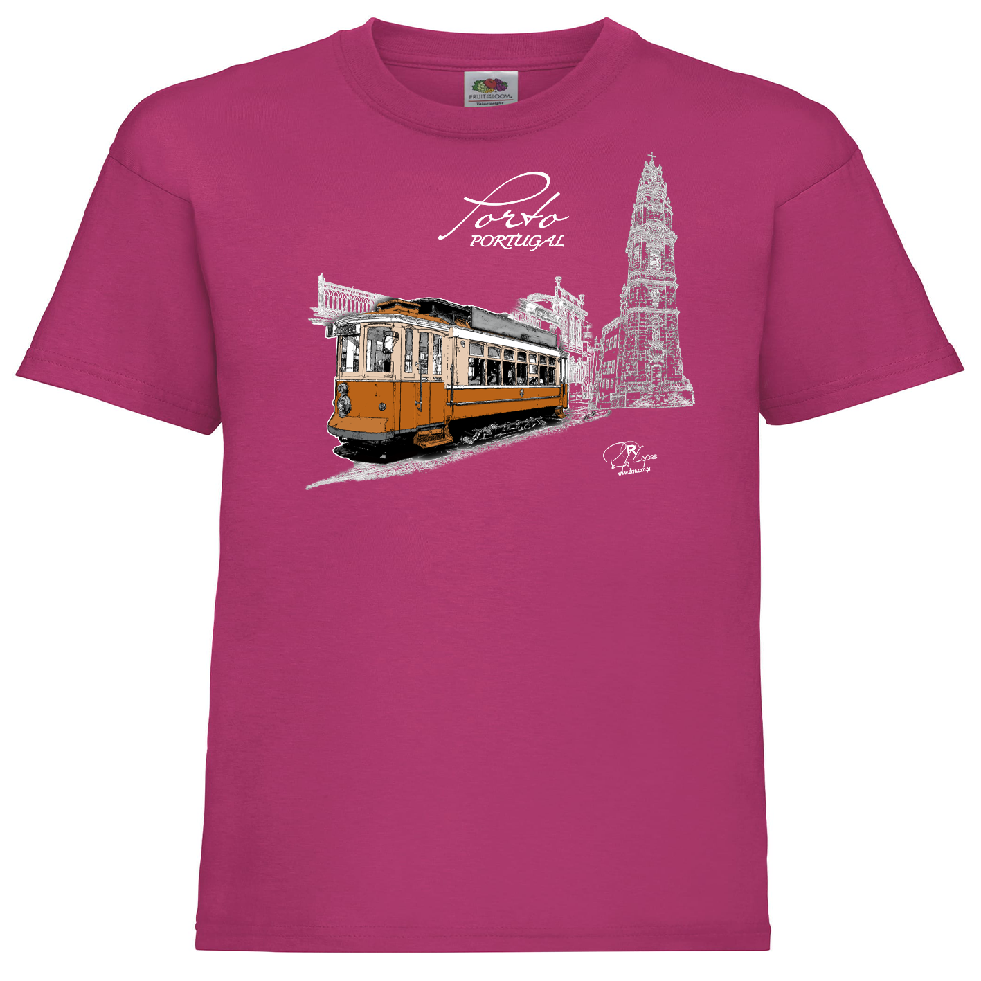 T-shirt Fruit of the Loom Kids Clérigos
