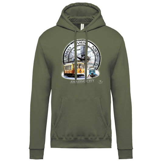 Sweatshirt Kariban com Capuz Amazing City Porto