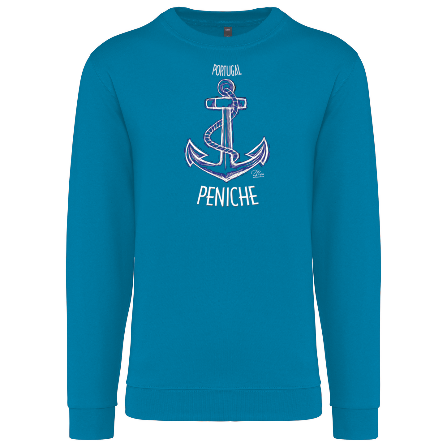 Sweatshirt Kariban sem Capuz Âncora Peniche