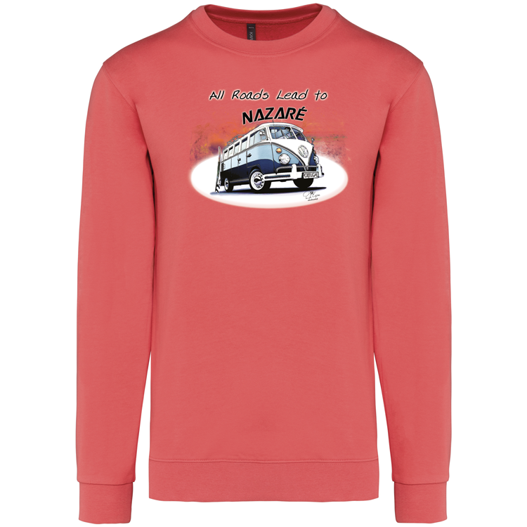 Sweatshirt Kariban sem Capuz All Roads Lead to Nazaré