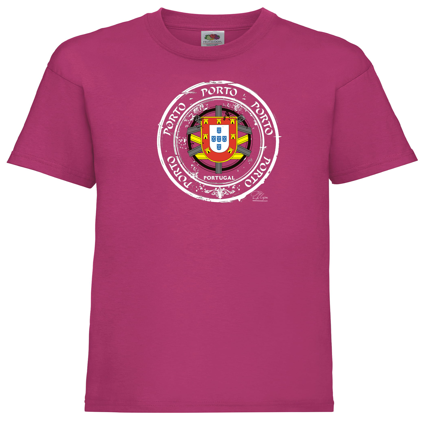 T-shirt Fruit of the Loom Kids Selo Escudo Porto