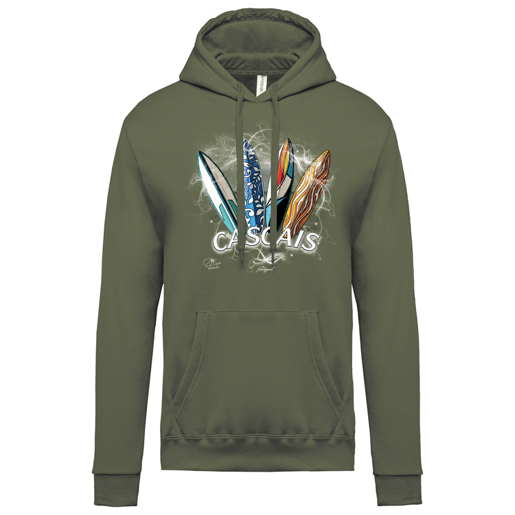 Sweatshirt Kariban com Capuz Surfboards Cascais