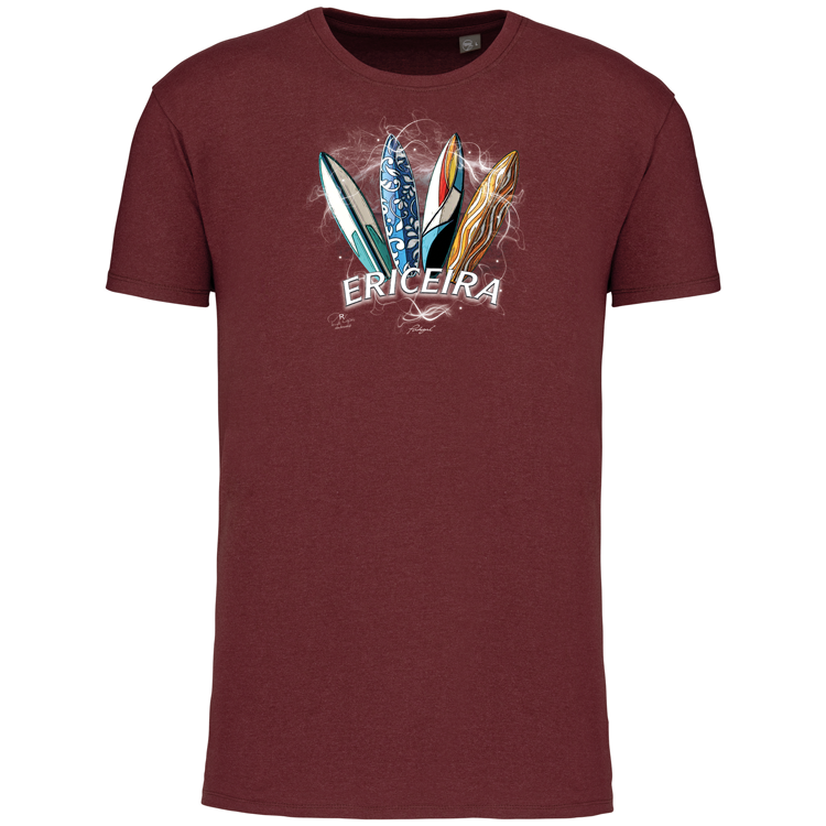 T-Shirt Algodão Biológico Surfboards Ericeira