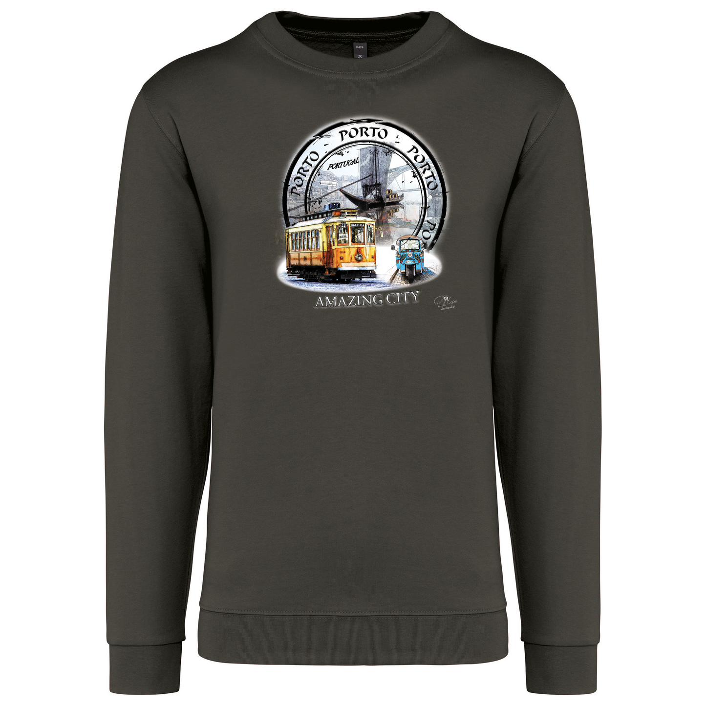 Sweatshirt Kariban sem Capuz Amazing City Porto