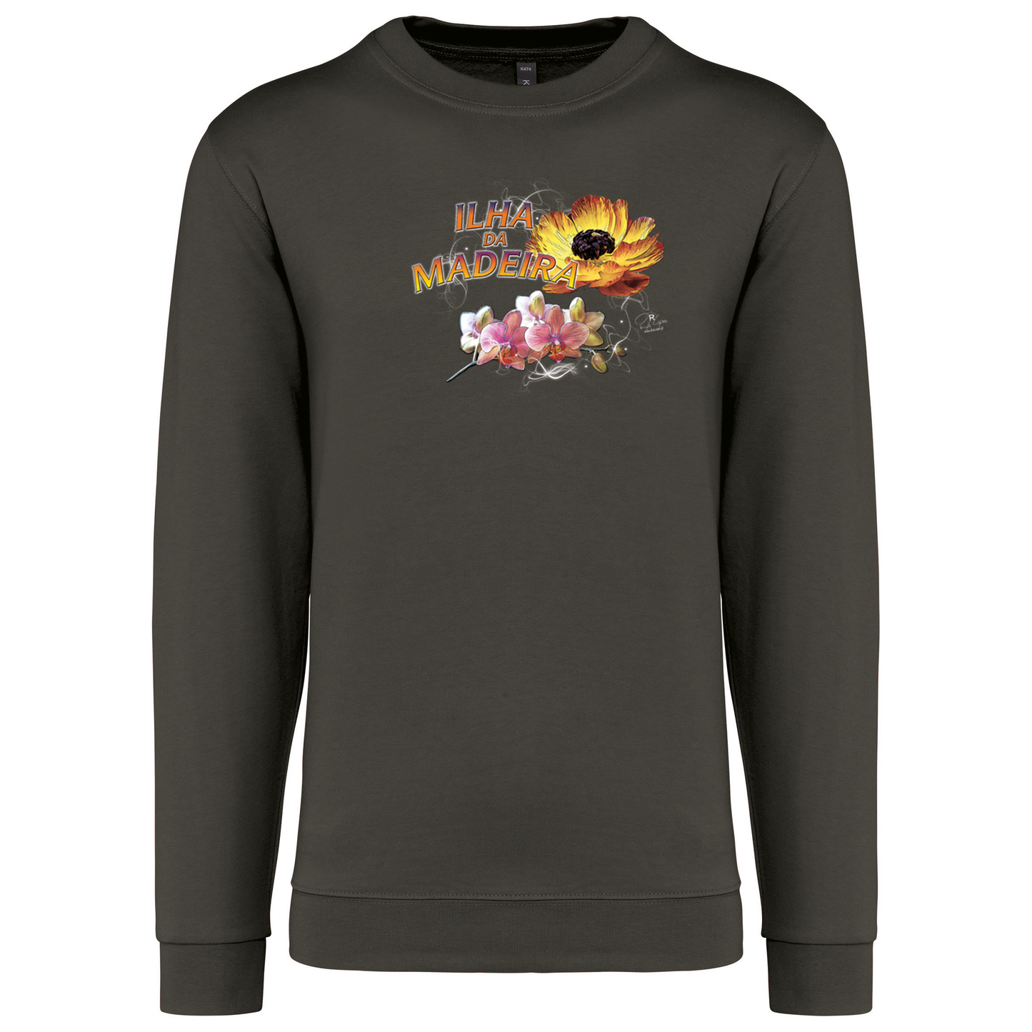 Sweatshirt Kariban sem Capuz Madeira Flowers