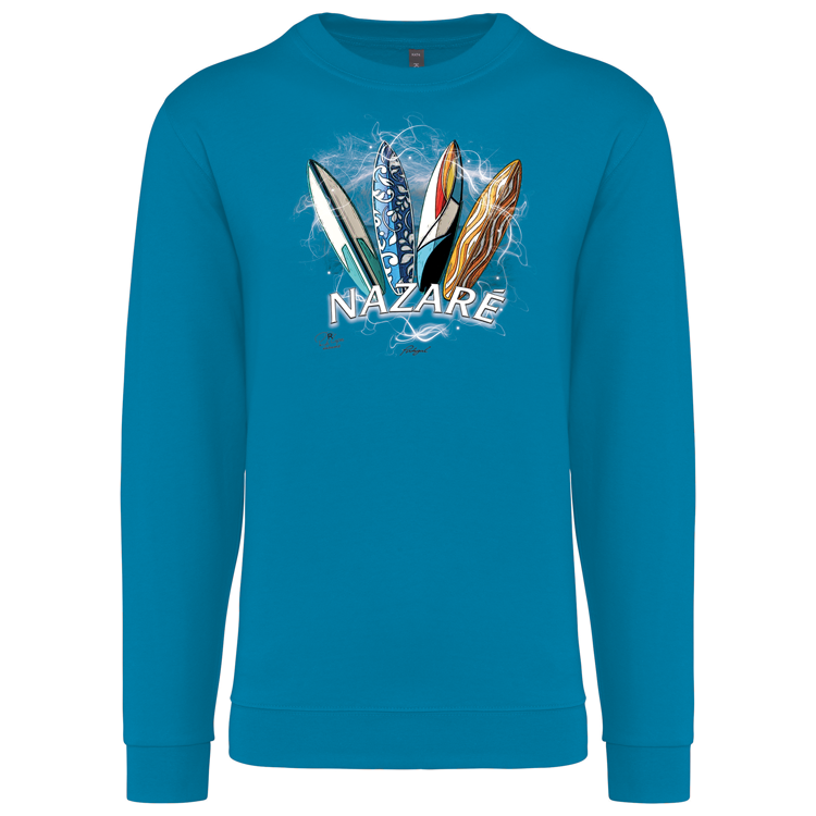 Sweatshirt Kariban sem Capuz Surfboards Nazaré