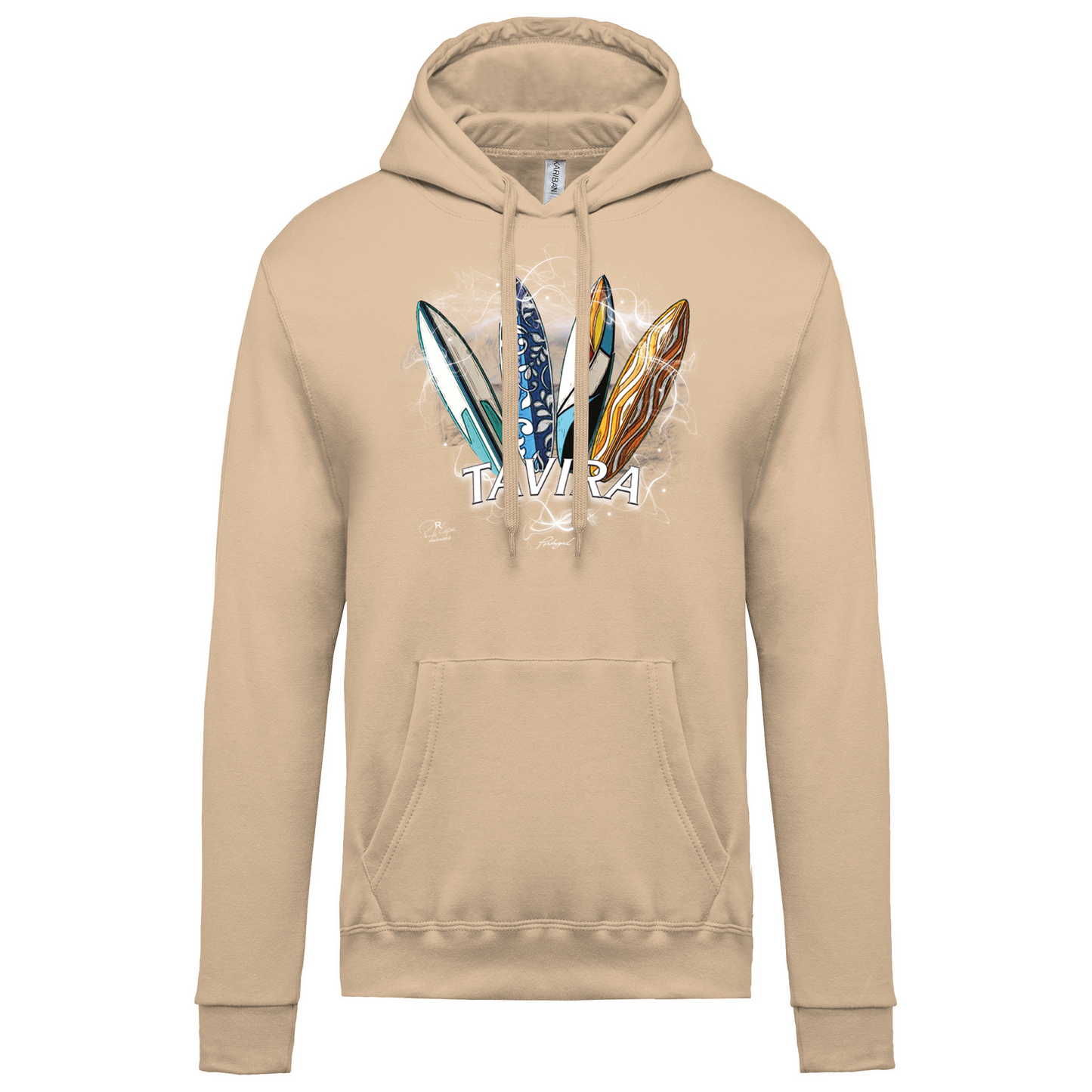 Sweatshirt Kariban com Capuz Surfboards Tavira