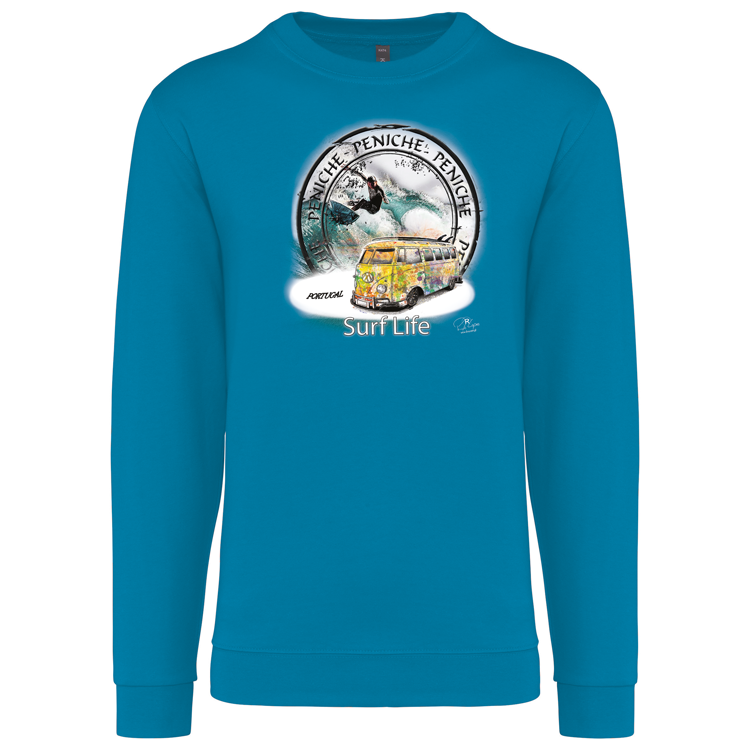 Sweatshirt Kariban sem Capuz Surf Life Peniche