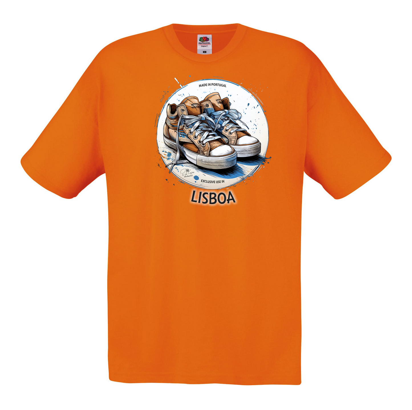T-shirt Fruit of the Loom, Original 145g, Exclusive Lisboa