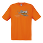 T-shirt Fruit of the Loom, Original 145g, Carmo