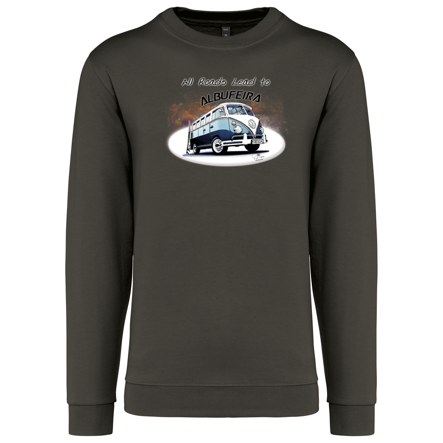 Sweatshirt Kariban sem Capuz All Roads Lead to Albufeira