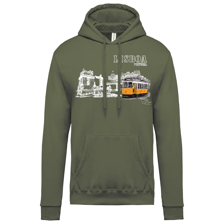 Sweatshirt Kariban com Capuz Monumentos Lx