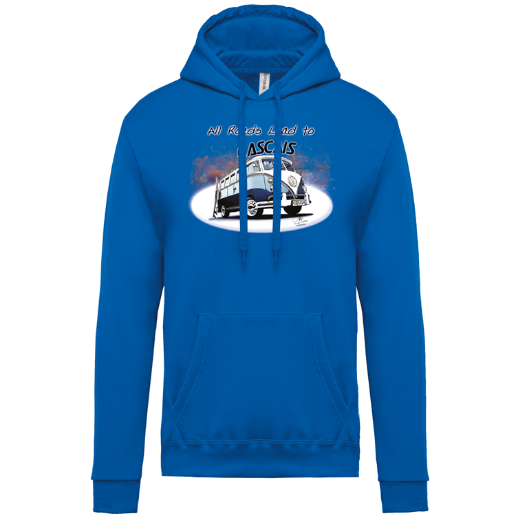 Sweatshirt Kariban com Capuz All Roads Lead to Cascais