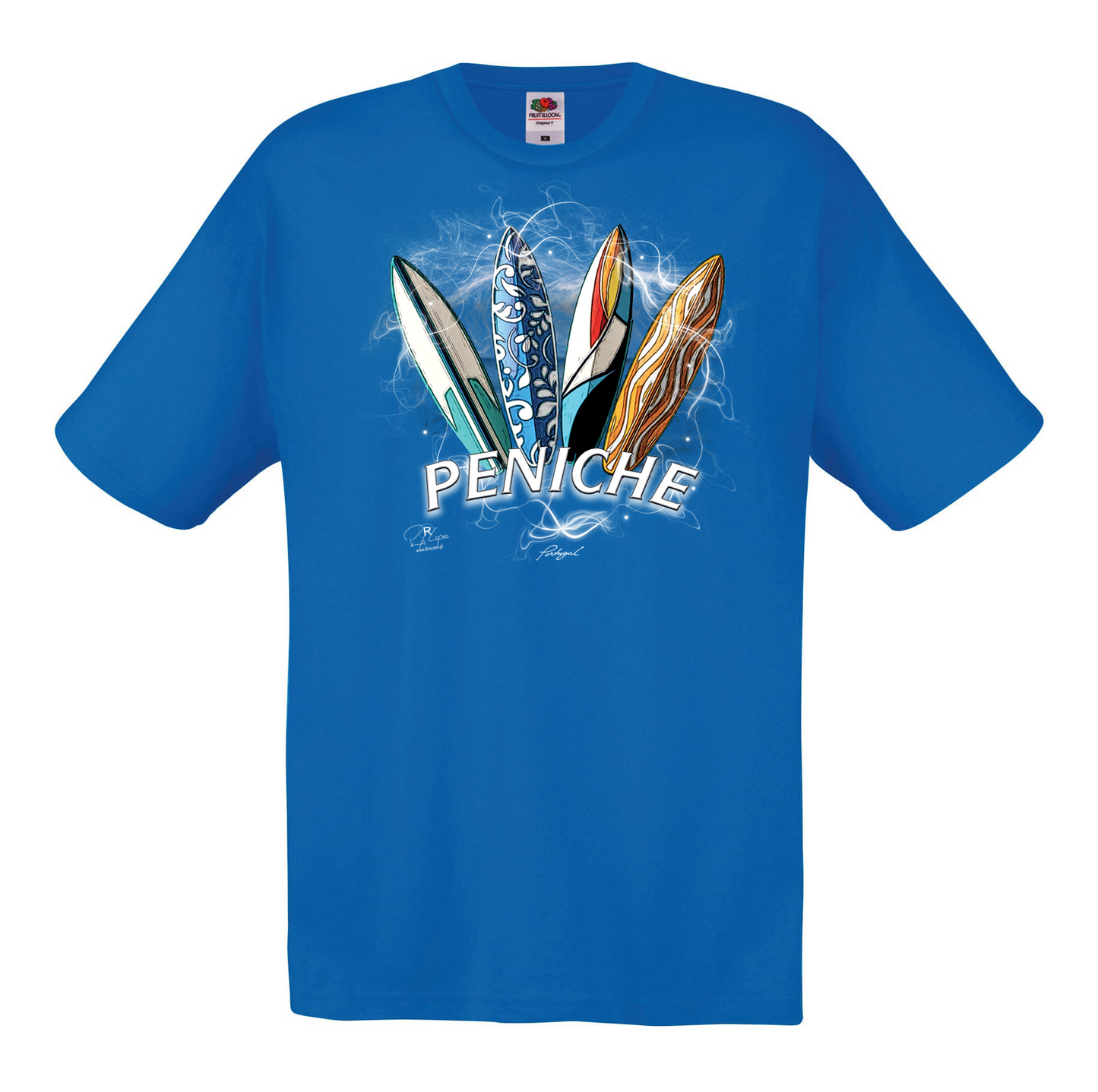 T-shirt Fruit of the Loom, Original 145g, Surfboards Peniche