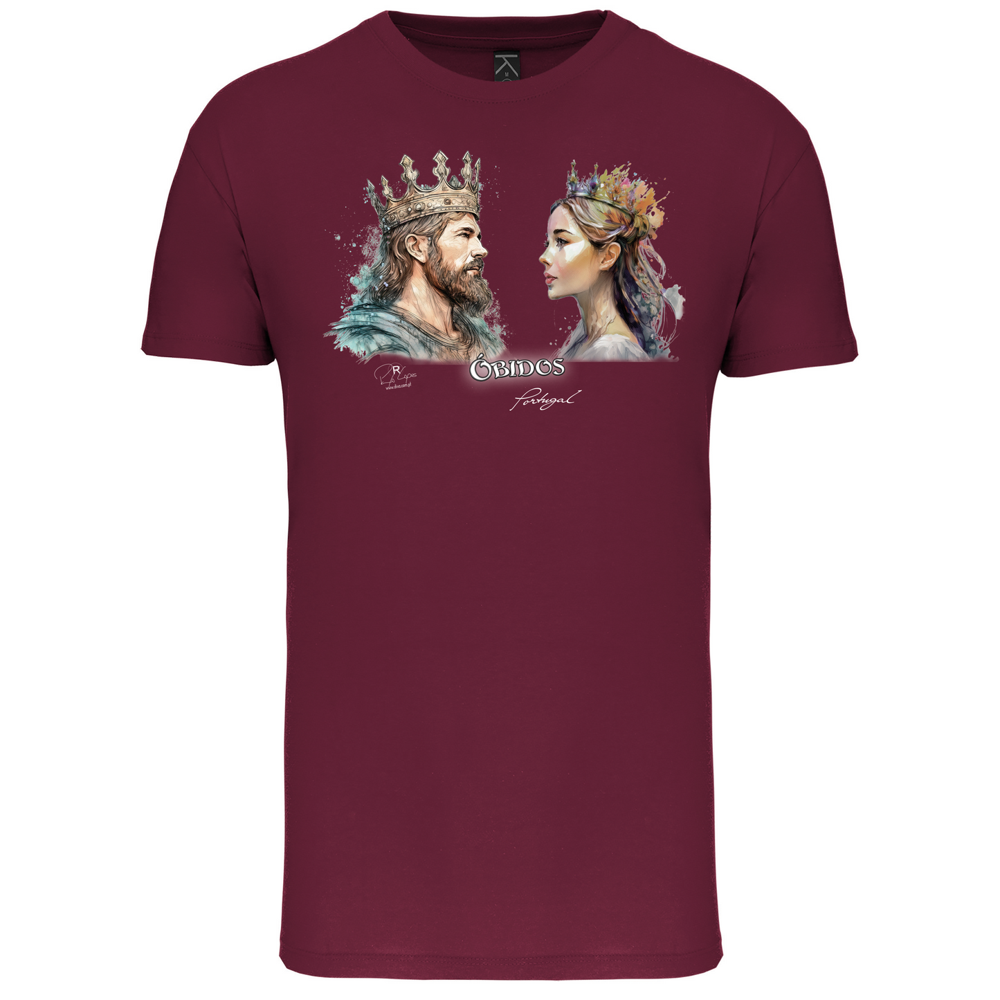 T-Shirt Algodão Biológico King and Queen Óbidos