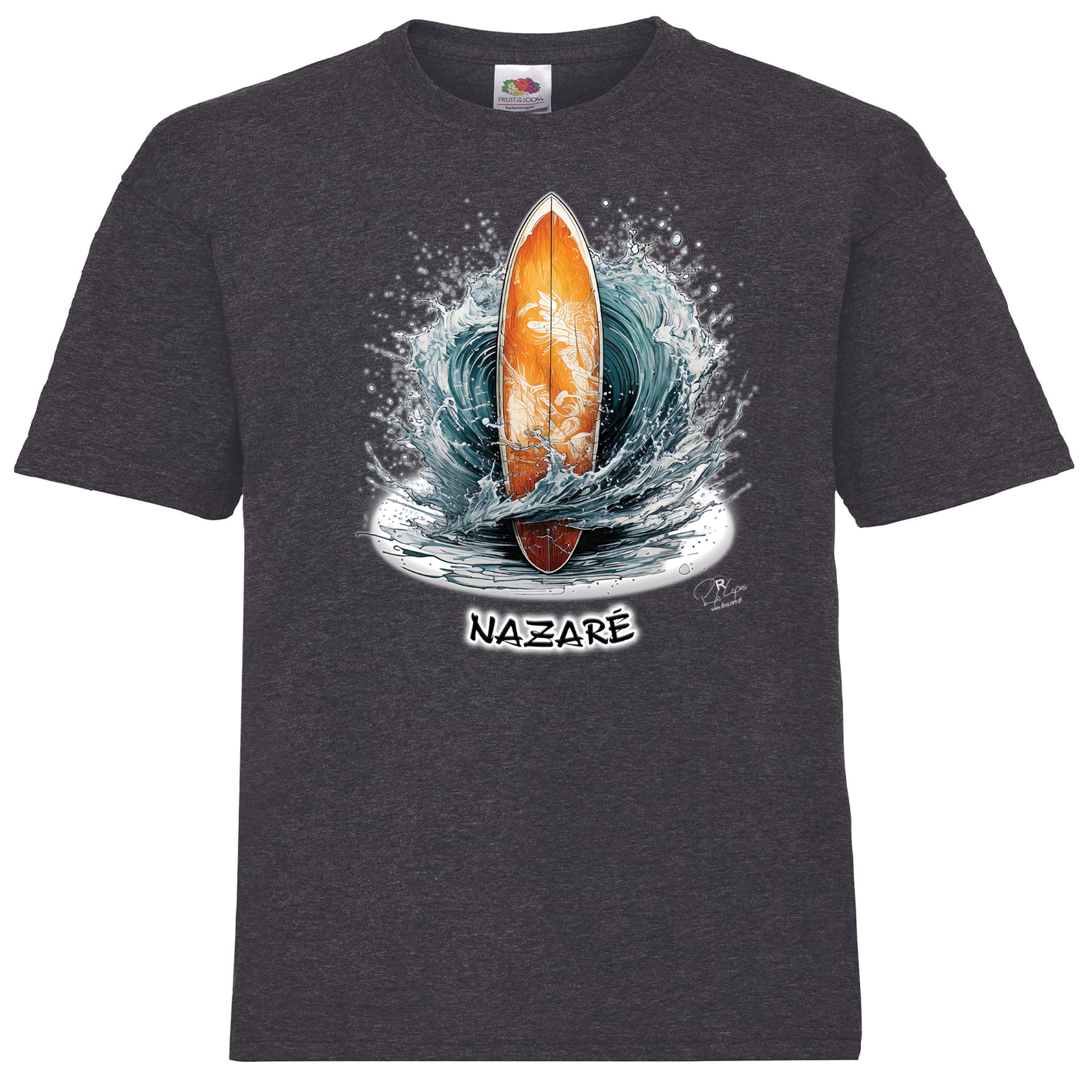 T-shirt Fruit of the Loom Kids Prancha Nazaré