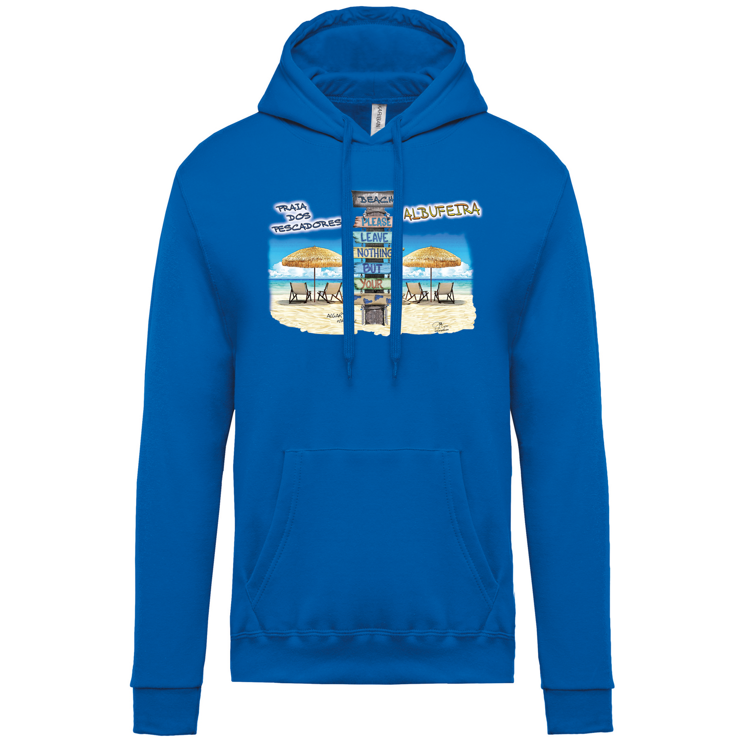 Sweatshirt Kariban com Capuz Pegadas Albufeira