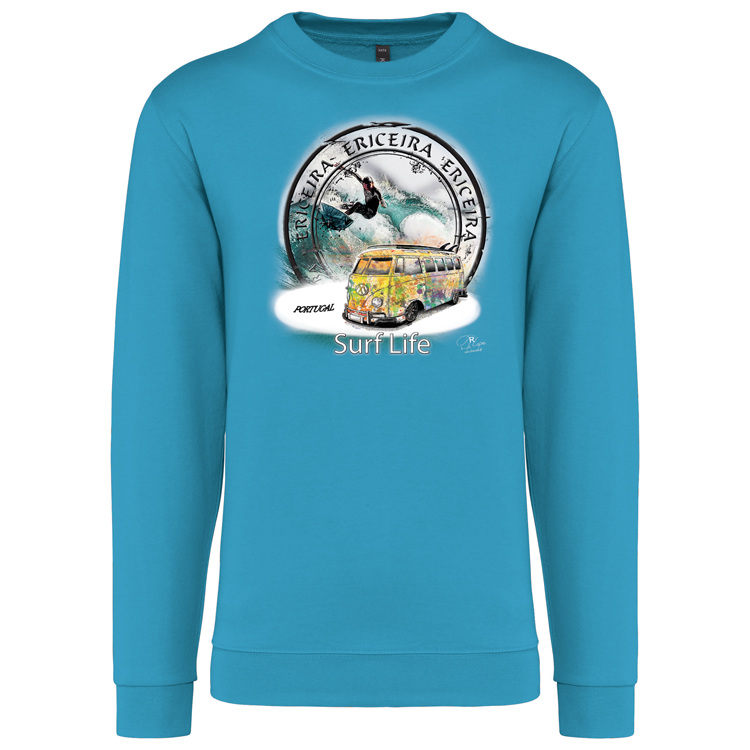 Sweatshirt Kariban sem Capuz Surf Life Ericeira