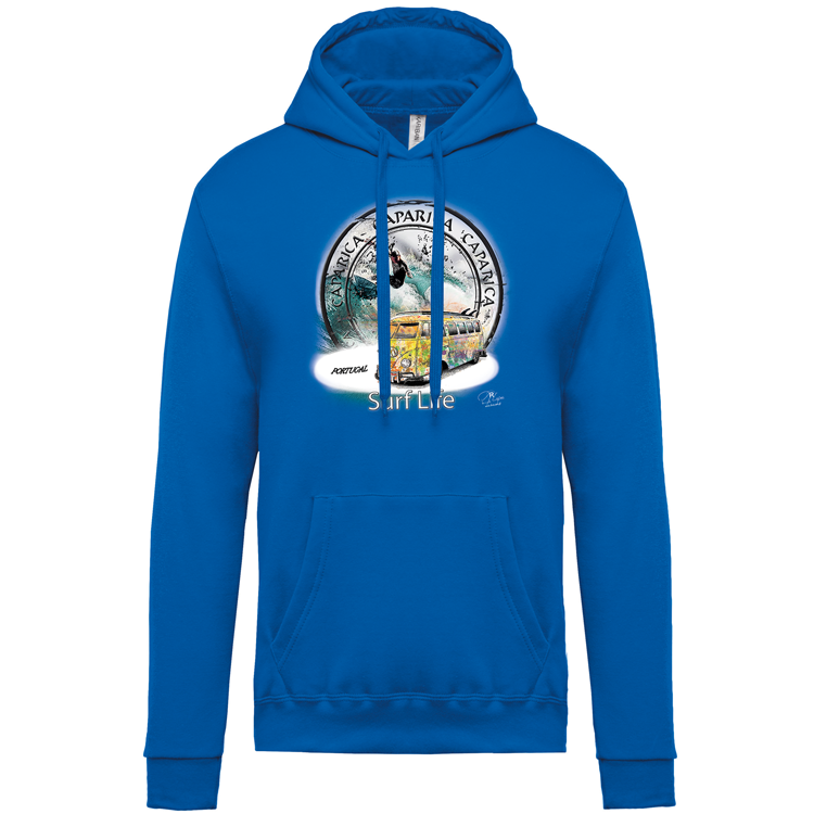 Sweatshirt Kariban com Capuz Surf Life Caparica