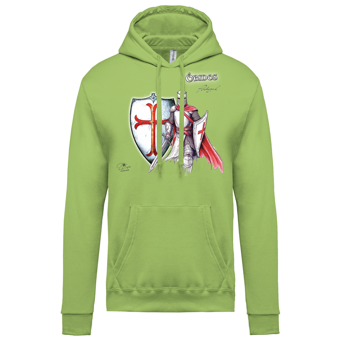 Sweatshirt Kariban com Capuz Templário Óbidos