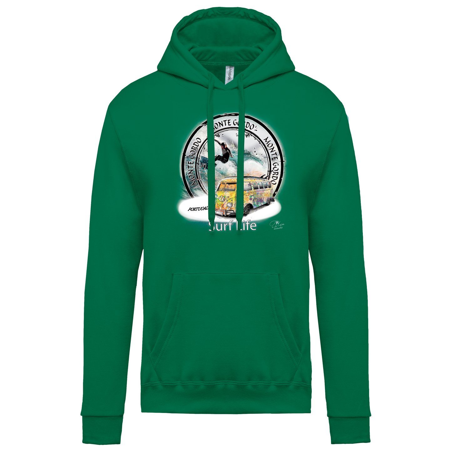 Sweatshirt Kariban com Capuz Surf Life Monte Gordo