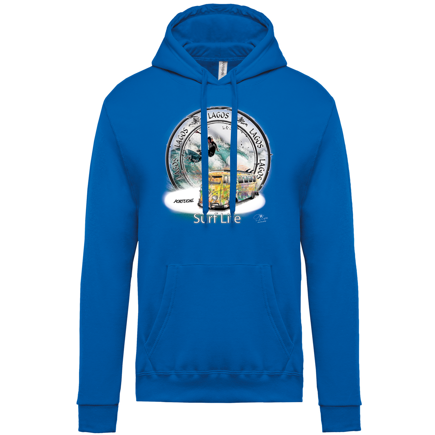 Sweatshirt Kariban com Capuz Surf Life Lagos