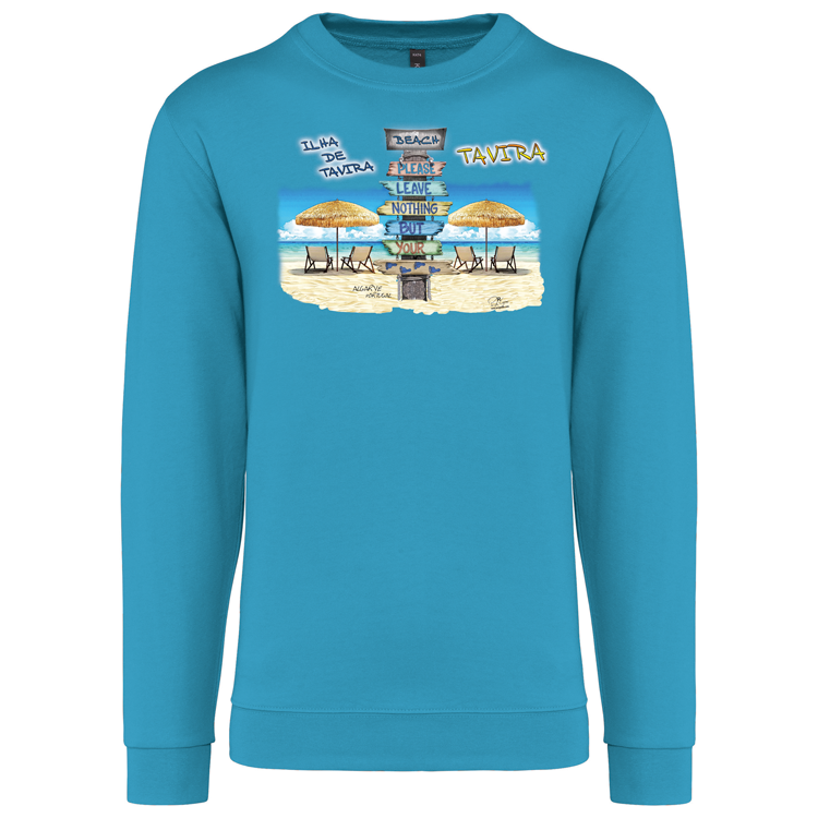 Sweatshirt Kariban sem Capuz Pegadas Tavira