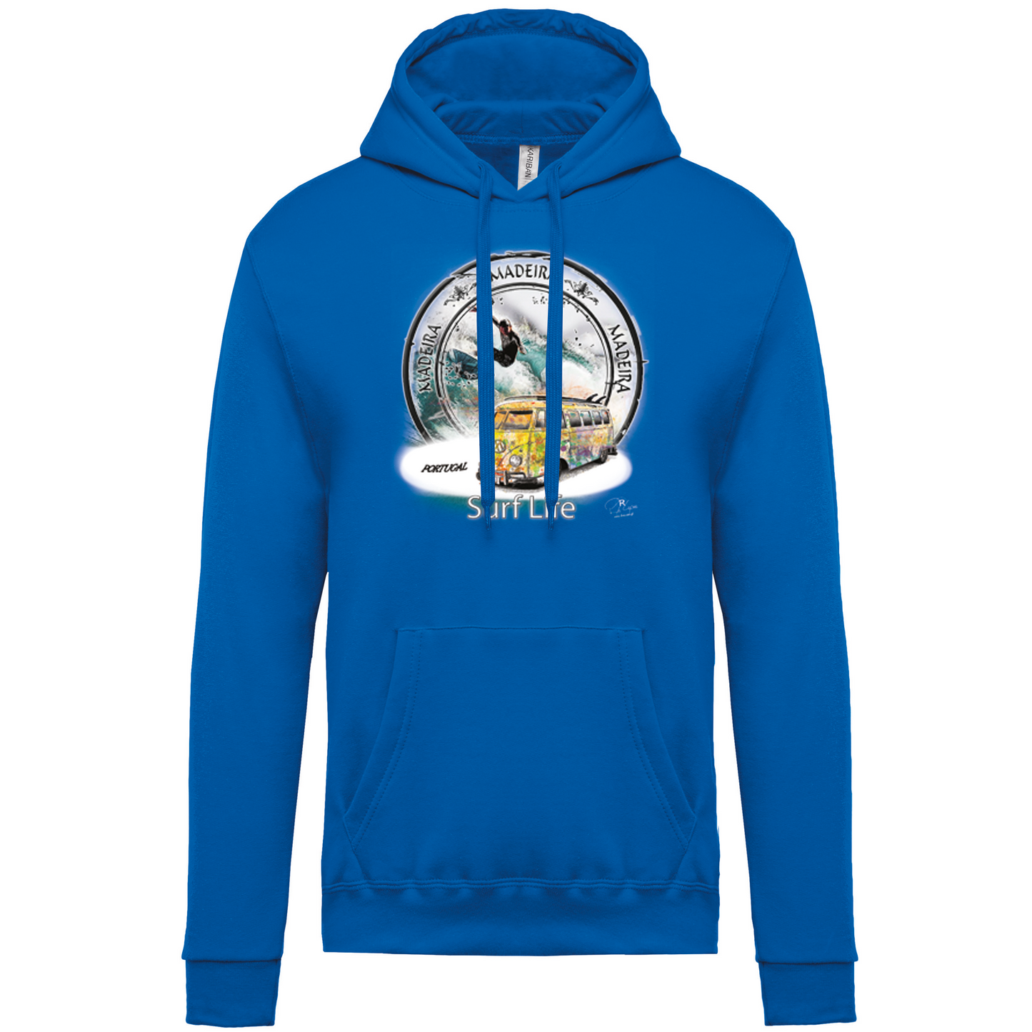 Sweatshirt Kariban com Capuz Surf Life Ilha da Madeira