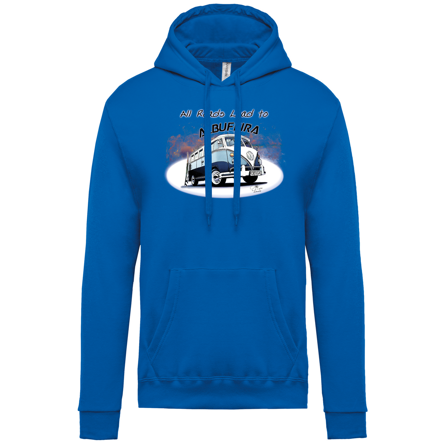 Sweatshirt Kariban com Capuz All Roads Lead to Albufeira