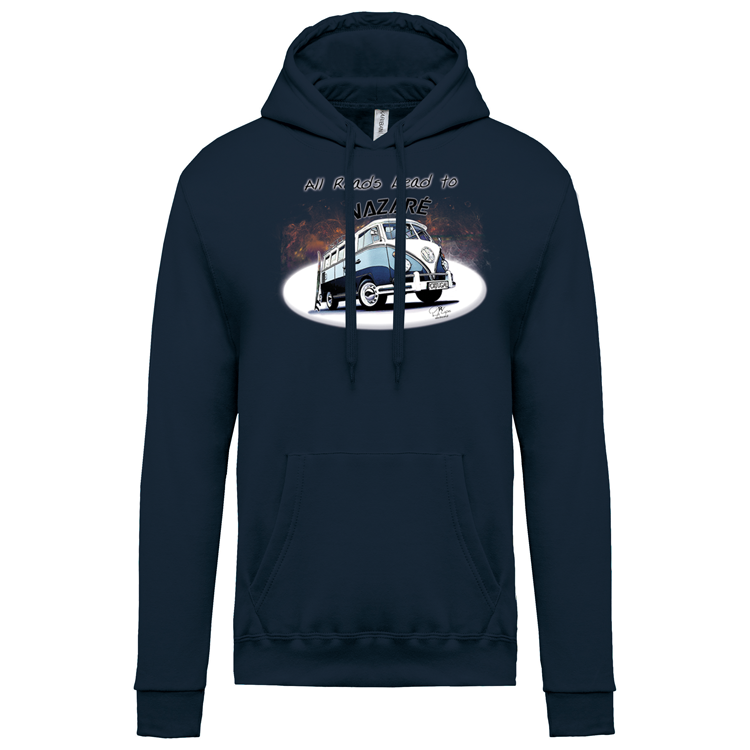 Sweatshirt Kariban com Capuz All Roads Lead to Nazaré