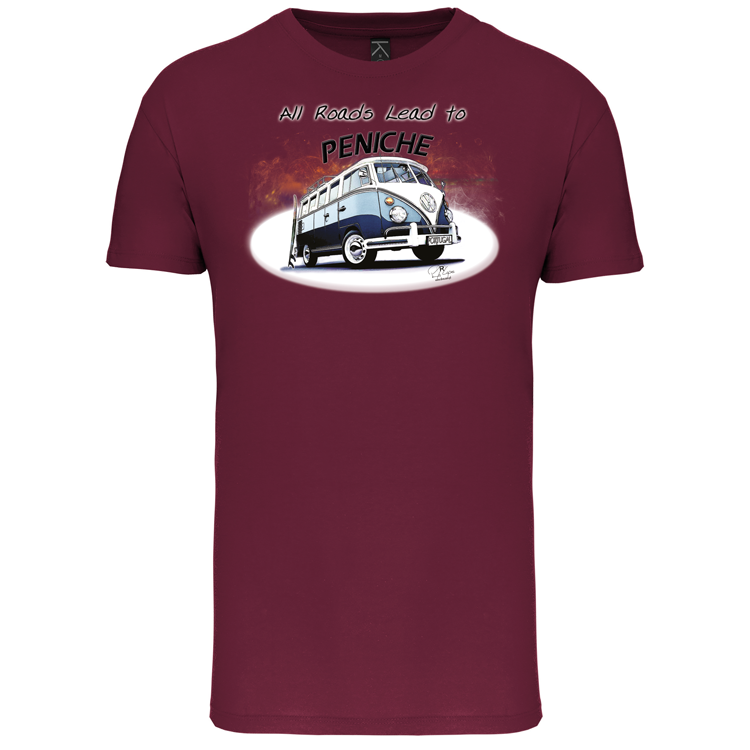 T-Shirt Algodão Biológico All Roads Lead to Peniche
