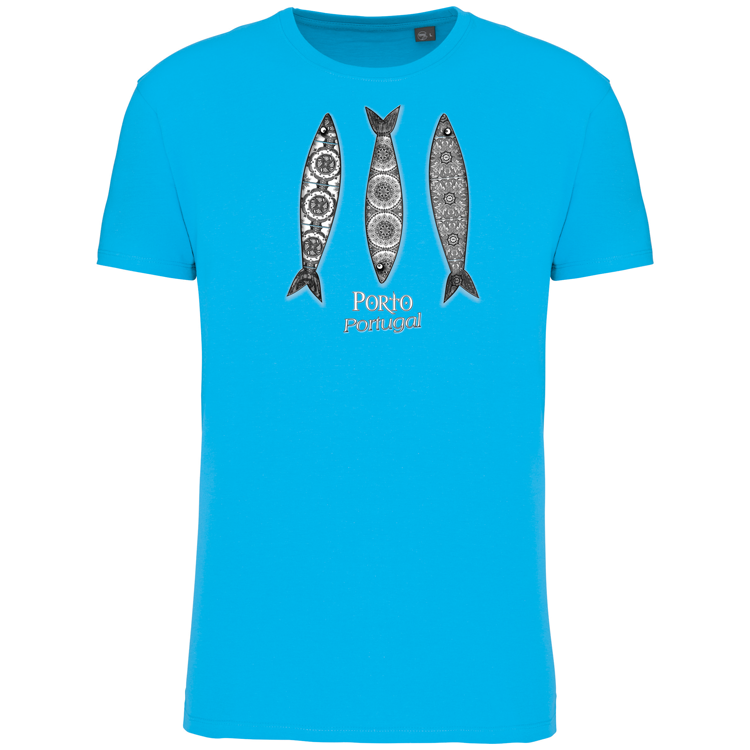 T-Shirt Algodão Biológico 3 Sardinhas Porto