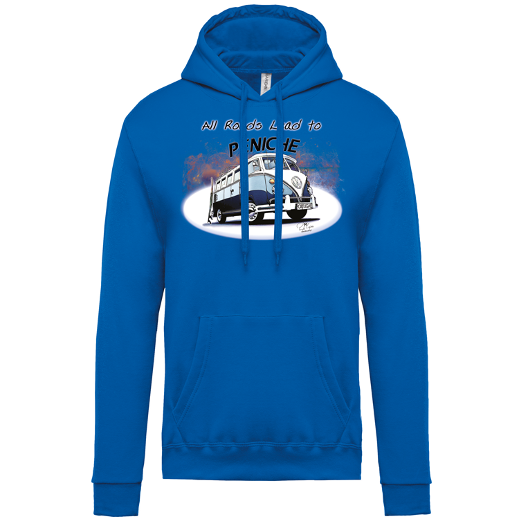 Sweatshirt Kariban com Capuz All Roads Lead to Peniche
