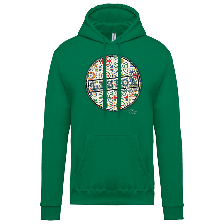 Sweatshirt Kariban com Capuz Pin Lisboa
