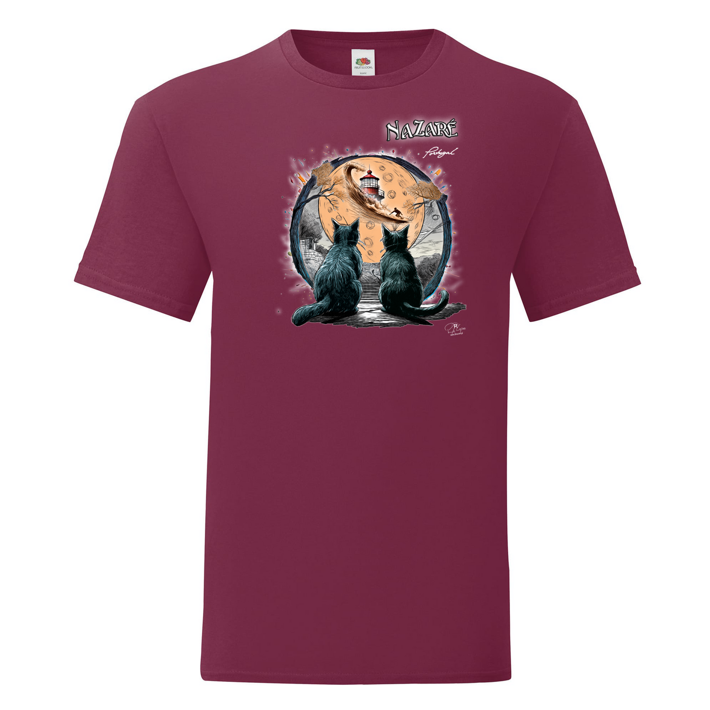 T-shirt Fruit of the Loom, Iconic, 150g, Luar Nazaré