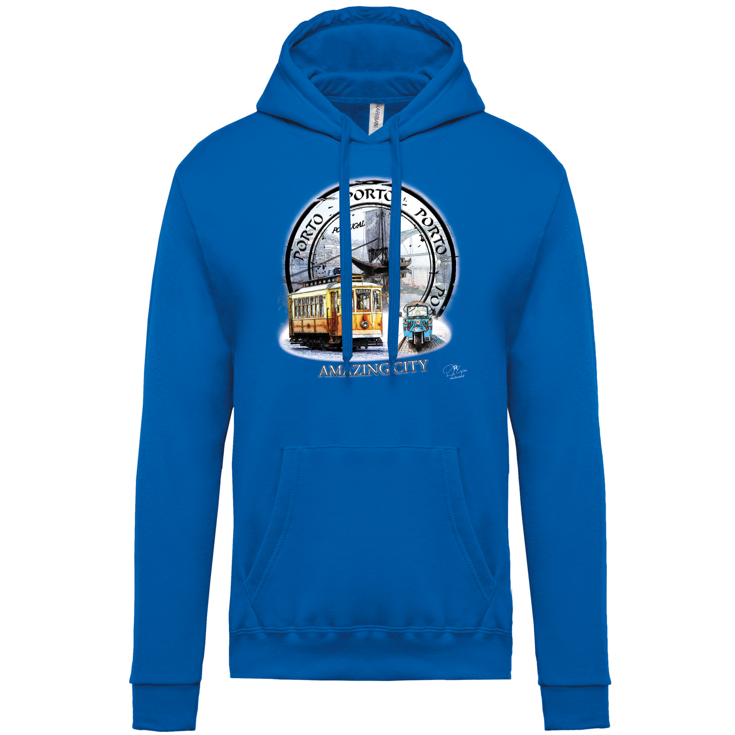 Sweatshirt Kariban com Capuz Amazing City Porto