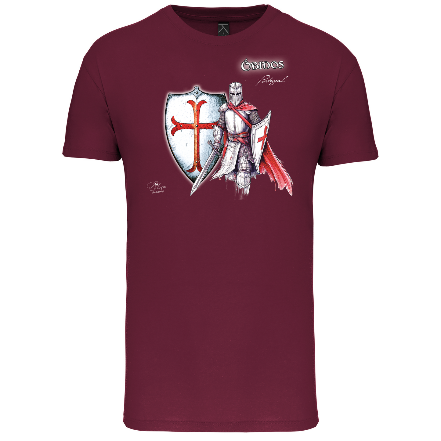 T-Shirt Algodão Biológico Templário Óbidos