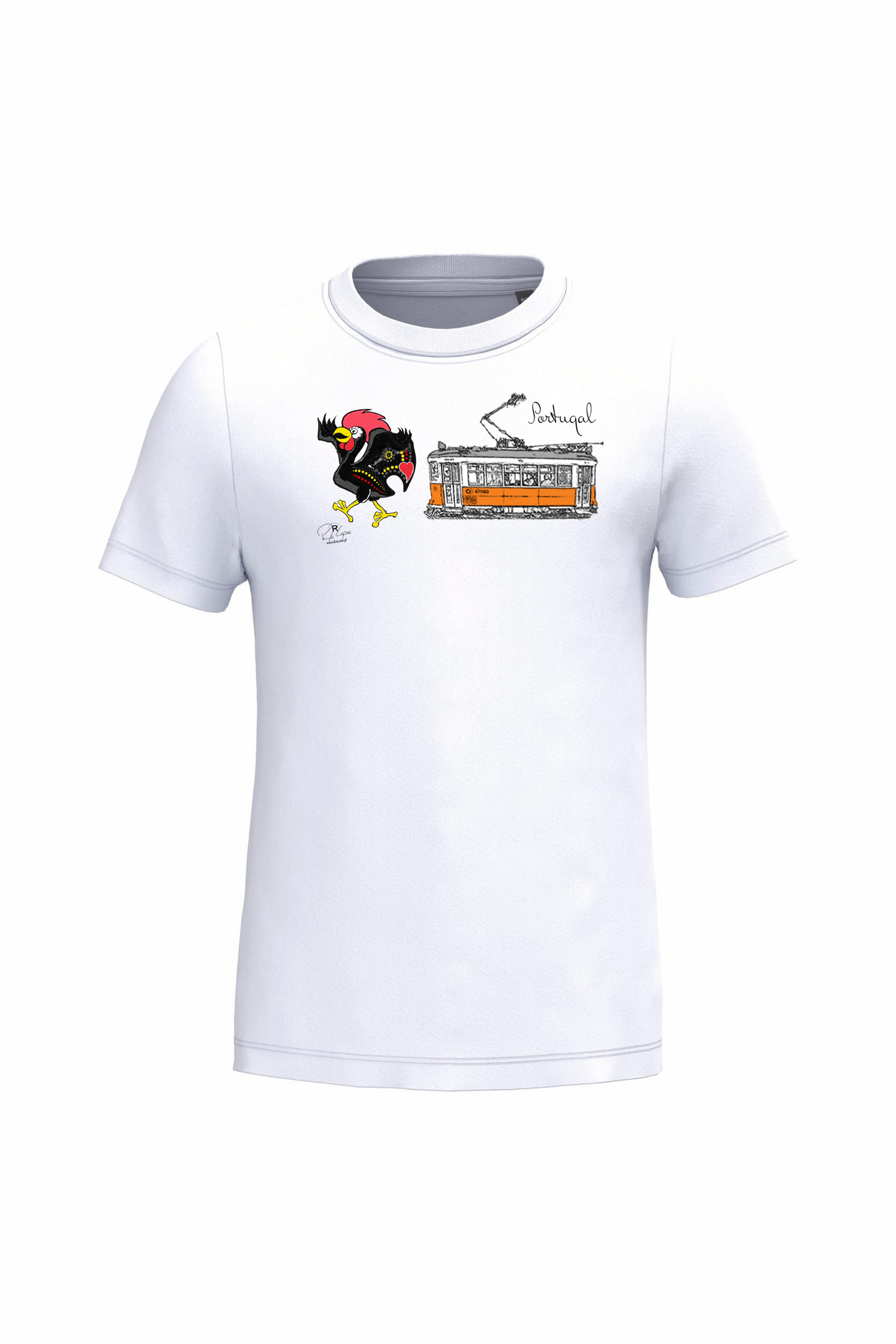 T-shirt de Criança Kariban Galo + E Portugal