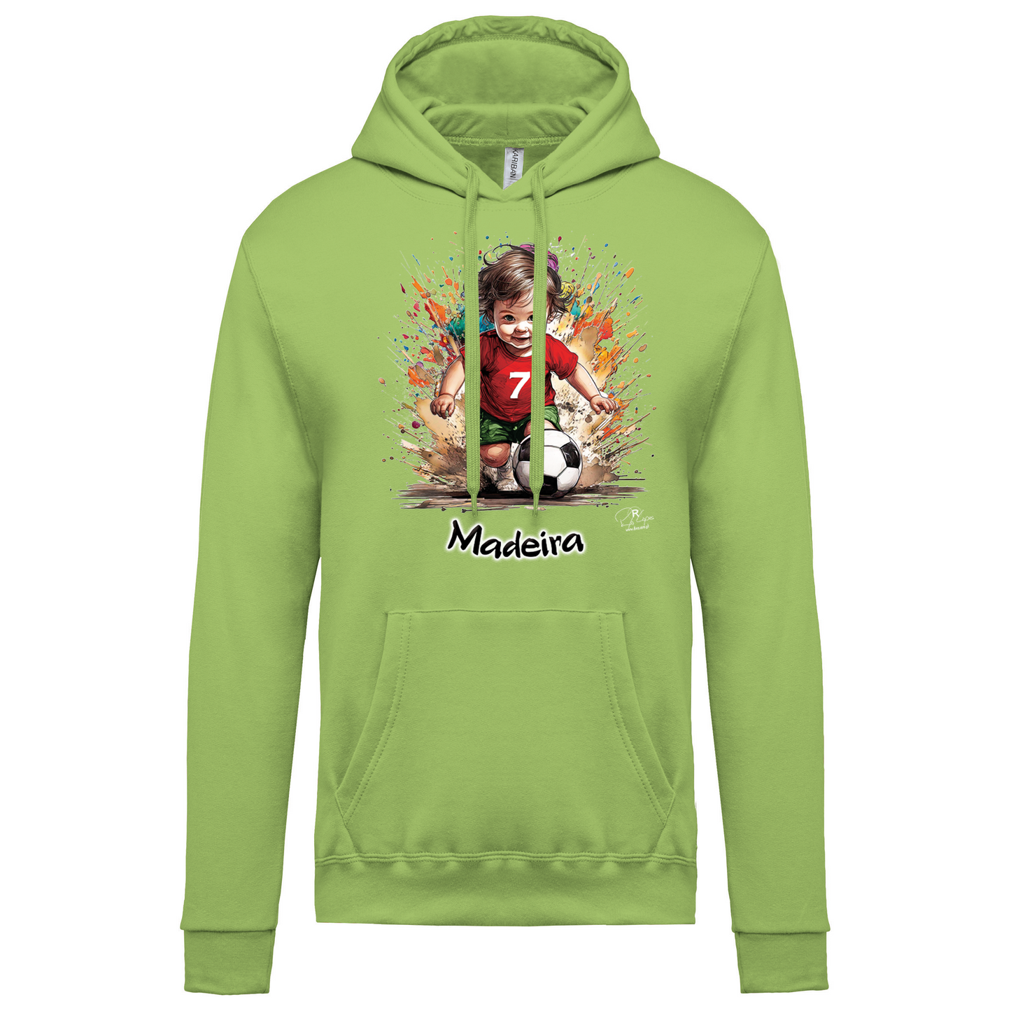 Sweatshirt Kariban com Capuz 7 Madeira