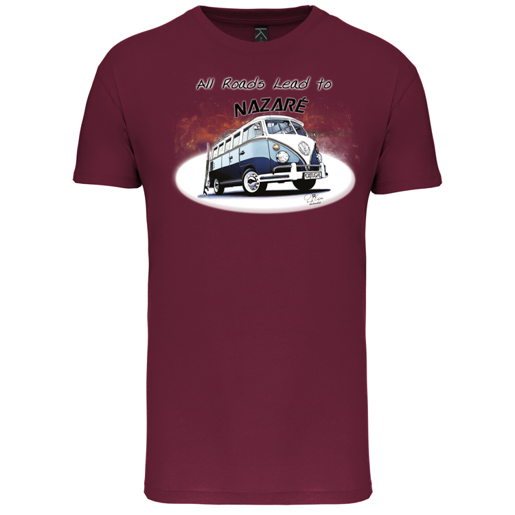 T-Shirt Algodão Biológico All Roads Lead to Nazaré