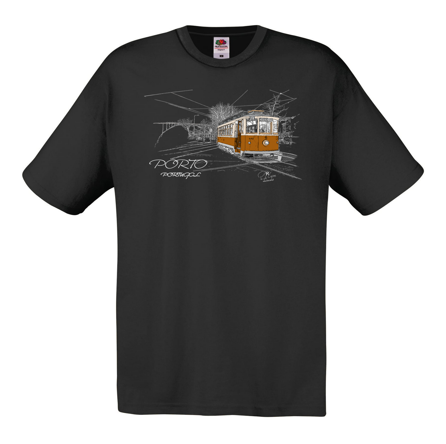 T-shirt Fruit of the Loom, Original 145g, Carmo