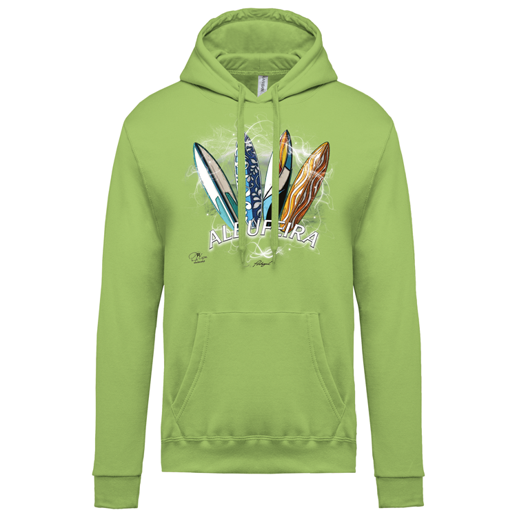 Sweatshirt Kariban com Capuz Surfboards Albufeira