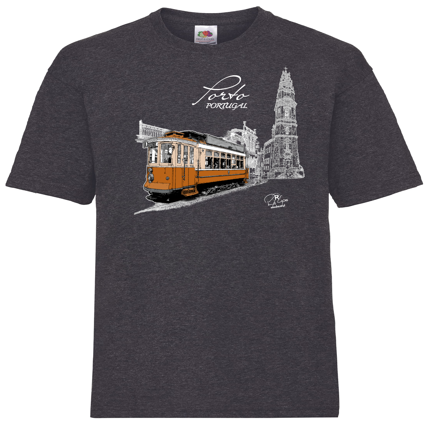 T-shirt Fruit of the Loom Kids Clérigos