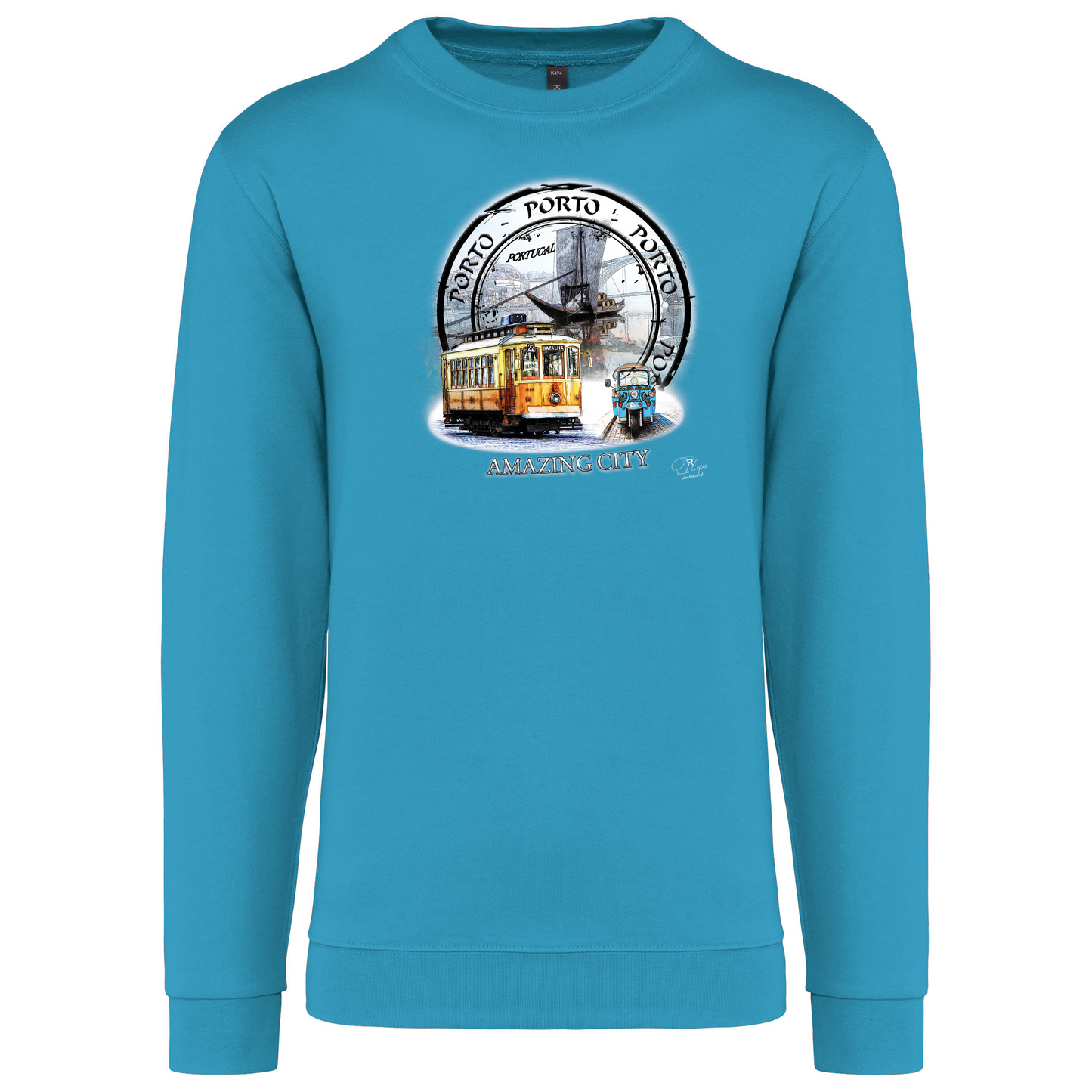 Sweatshirt Kariban sem Capuz Amazing City Porto