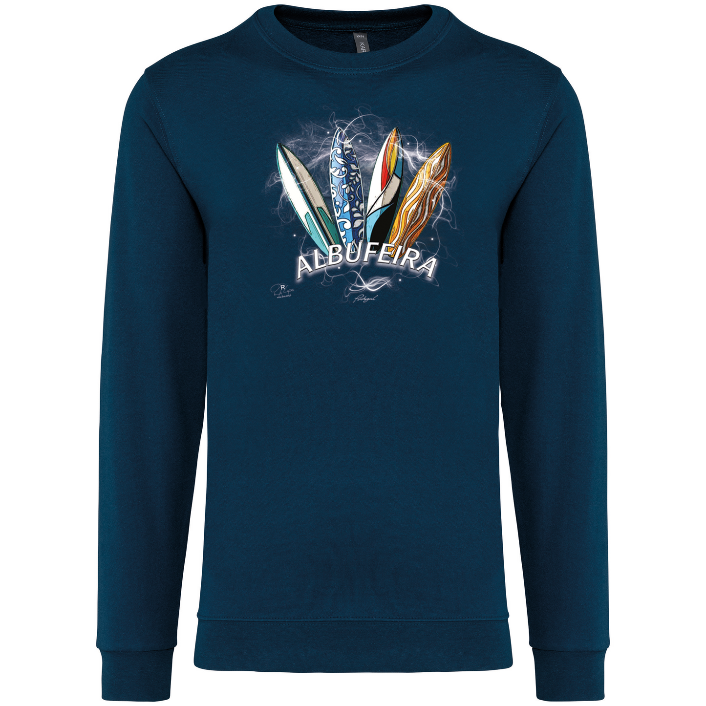 Sweatshirt Kariban sem Capuz Surfboards Albufeira