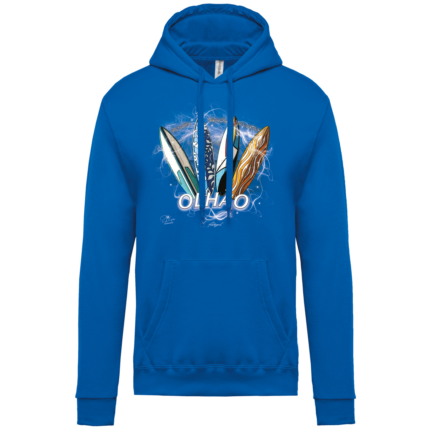 Sweatshirt Kariban com Capuz Surfboards Olhão